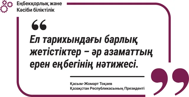Ел жетістіктері – әр азаматтың ерен еңбегінің нәтижесі